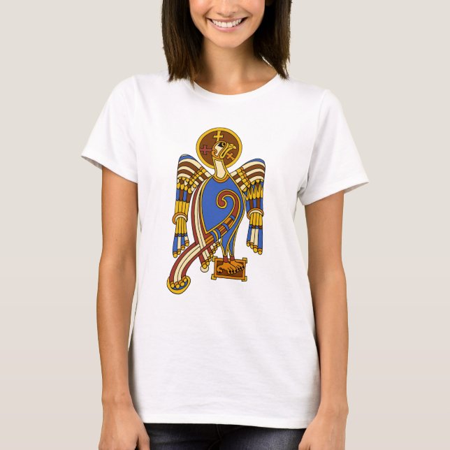 St. John's Eagle Celtic Knot Irish Medieval Art T-Shirt (Front)