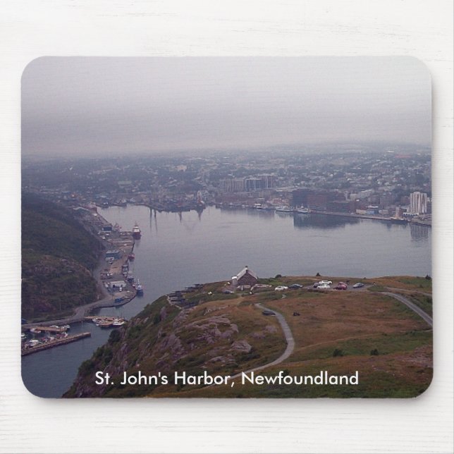 St. John's Harbor, Newfoundland Mousepad (Front)