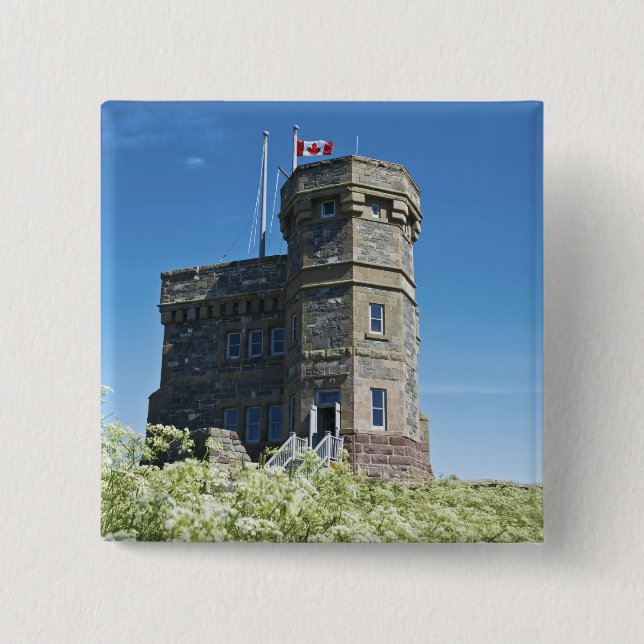St. John's, Newfoundland, Canada, Cabot Tower, Pinback Button (Front)
