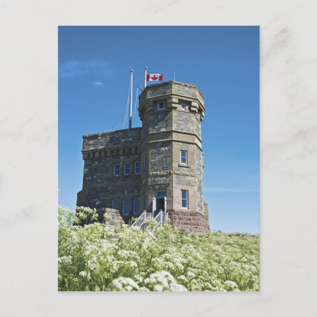 St. John's, Newfoundland, Canada, Cabot Tower, Postcard (Front)