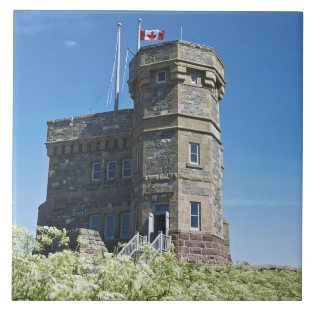 St. John's, Newfoundland, Canada, Cabot Tower, Tile (Front)