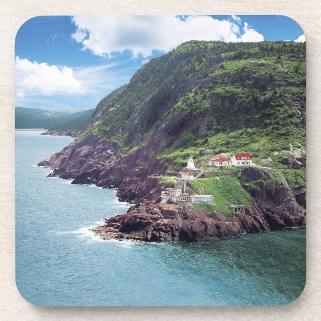 St. John's, Newfoundland, Canada, historic Fort Beverage Coaster (Front)