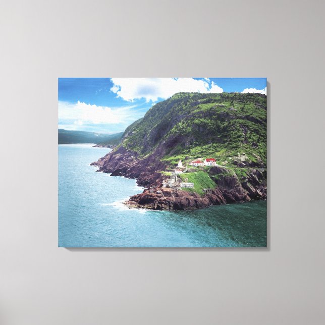 St. John's, Newfoundland, Canada, historic Fort Canvas Print (Front)