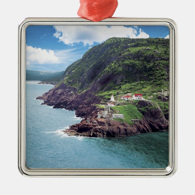 St. John's, Newfoundland, Canada, historic Fort Metal Ornament (Front)