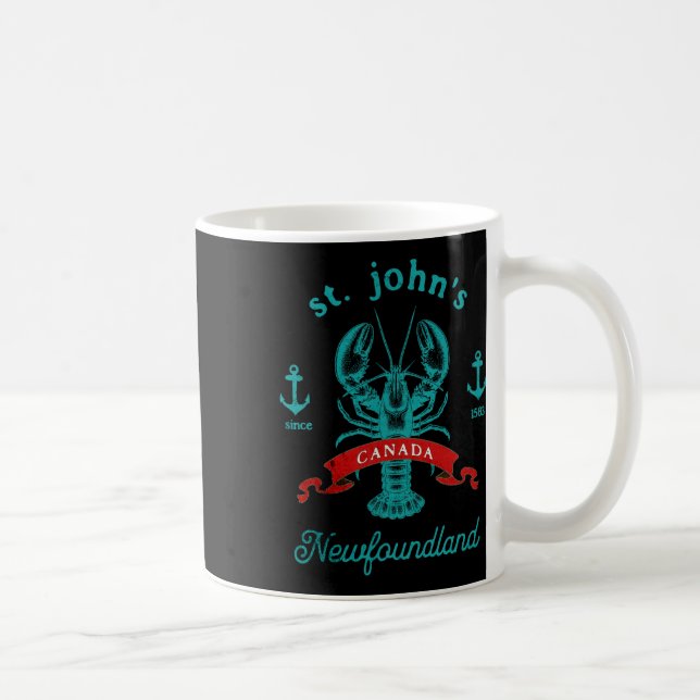 St Johns Newfoundland Canada Lobster Vacation Souv Coffee Mug (Right)