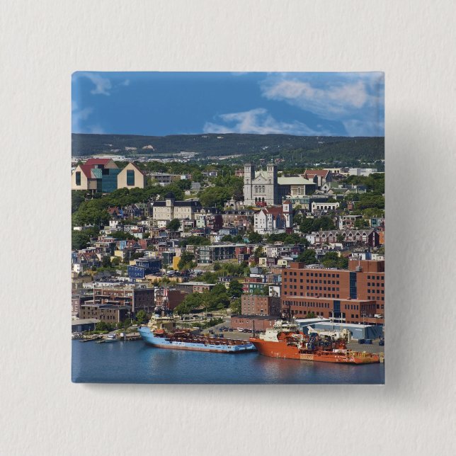 St. John's, Newfoundland, Canada, the coastline Button (Front)