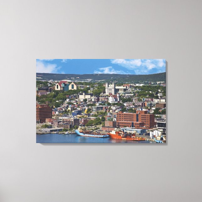 St. John's, Newfoundland, Canada, the coastline Canvas Print (Front)