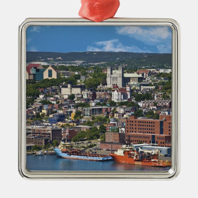 St. John's, Newfoundland, Canada, the coastline Metal Ornament (Front)