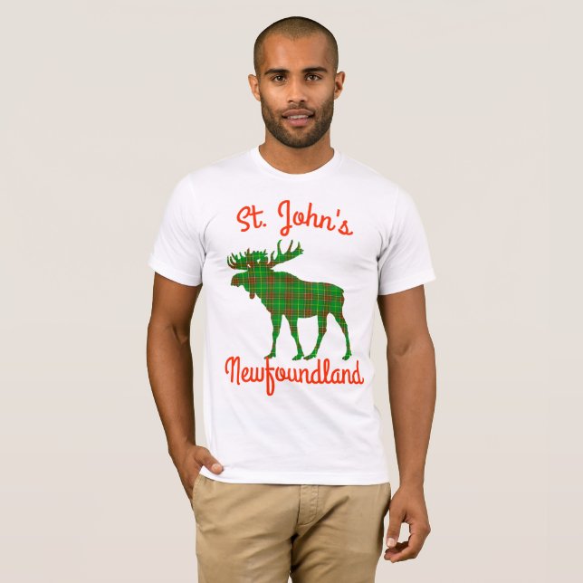 St.John's Newfoundland  moose customizable shirt (Front Full)