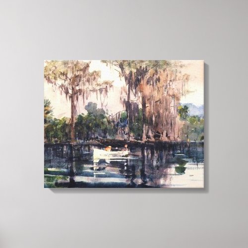 St Johns River Florida by Winslow Homer Canvas Print