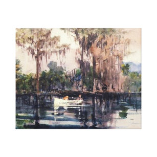 St. John's River, Florida by Winslow Homer Canvas Print