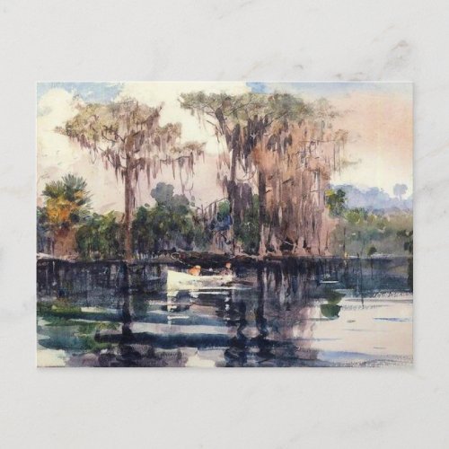 St Johns River Florida by Winslow Homer Postcard