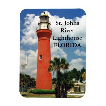 St. Johns River Lighthouse  Florida Magnet by LighthouseGuy at Zazzle