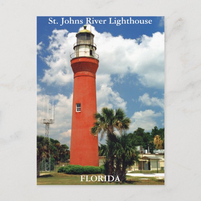 St. Johns River Lighthouse, Florida Postcard (Front)