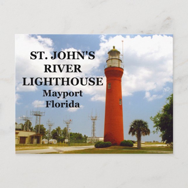 St. Johns River Lighthouse, Florida Postcard (Front)