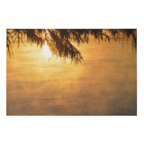 St Johns River Sunrise With Fog Canvas Print