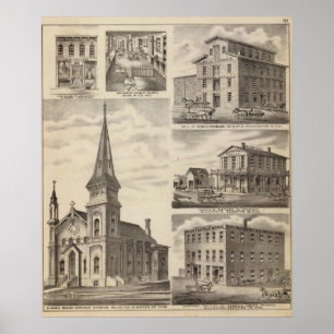 St. John's Roman Catholic Church, Minnesota Poster