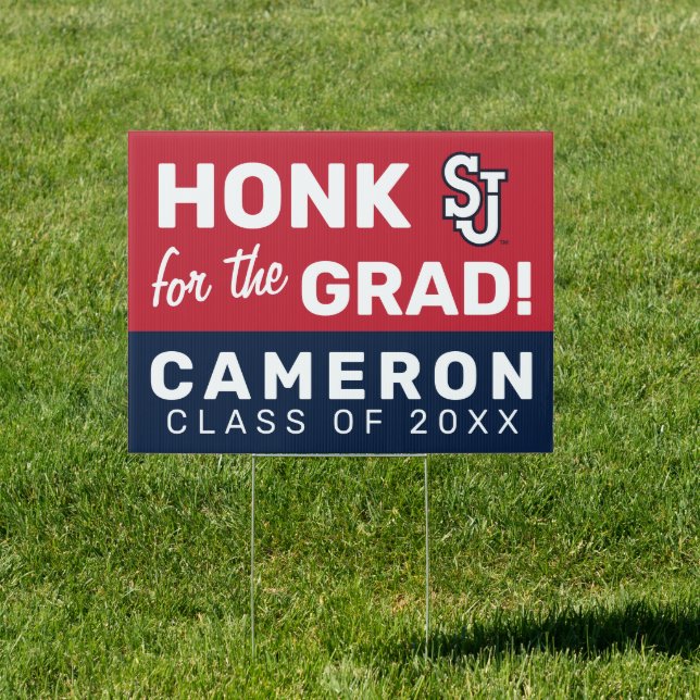 St. John's University | Honk for the Grad Sign (Insitu)