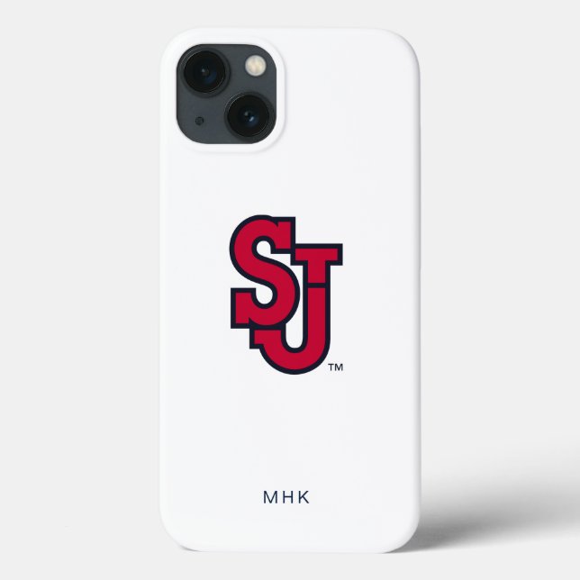 St. John's University SJ | Monogram Case-Mate iPho iPhone Case (Back)