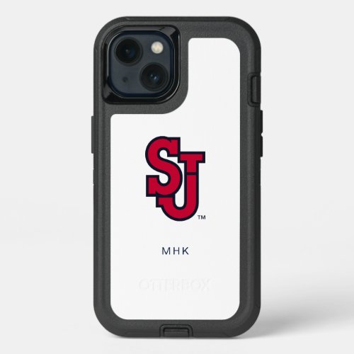 St Johns University SJ  Monogram OtterBox iPhon iPhone 13 Case