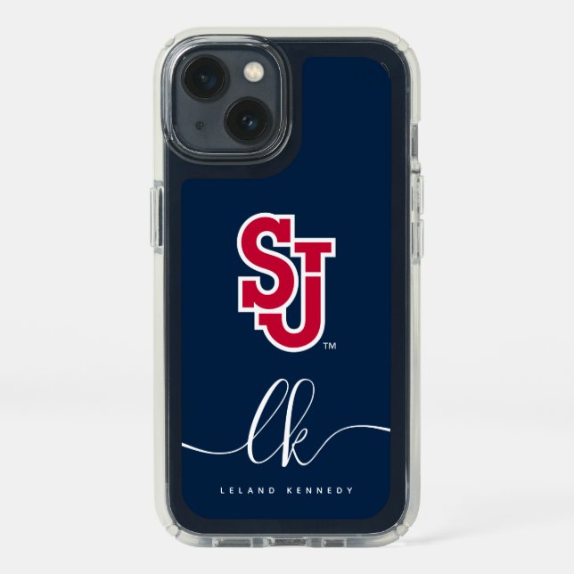 St. John's University SJ | Monogram Speck iPhone 13 Case (Front)