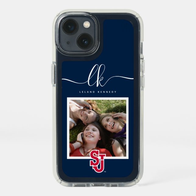 St. John's University SJ | Monogram Speck iPhone 13 Case (Front)