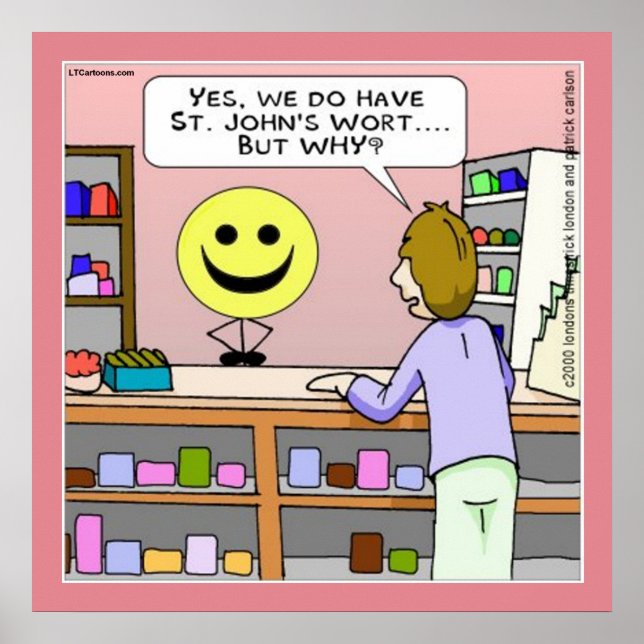 St Johns Wort Funny Rick London Poster (Front)