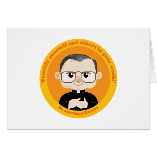 St. Josemaria Escriva Cards (Front Horizontal)
