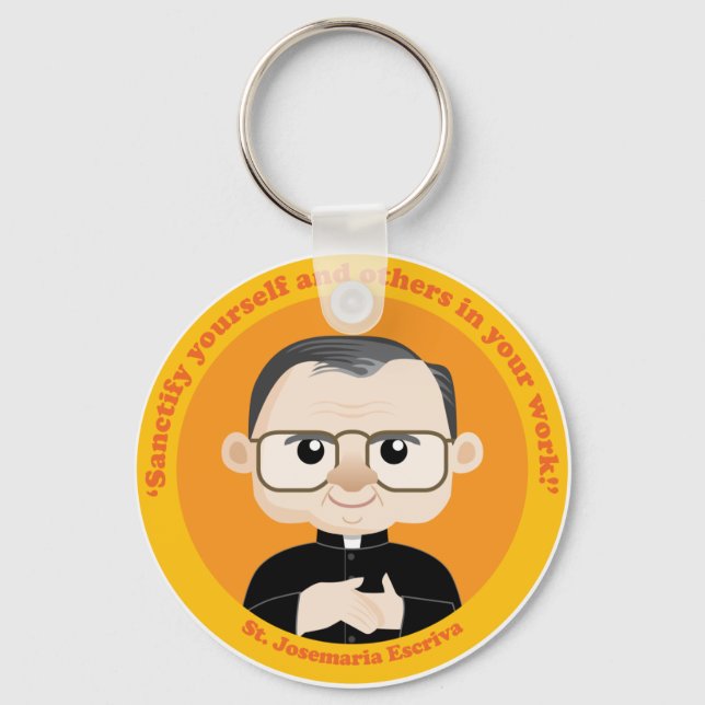 St. Josemaria Escriva Keychain (Front)