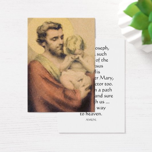 St. Joseph and Baby Jesus Holy Card (Desk)