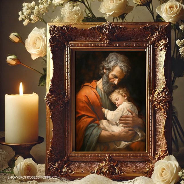 St. Joseph and the Child Jesus Religious  Photo Print (Creator Uploaded)