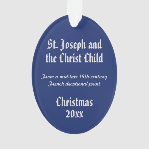 St Joseph and the Christ Child DPT 002 Ornament