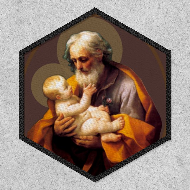 St. Joseph  Baby Jesus Catholic Religious Patch (Front)