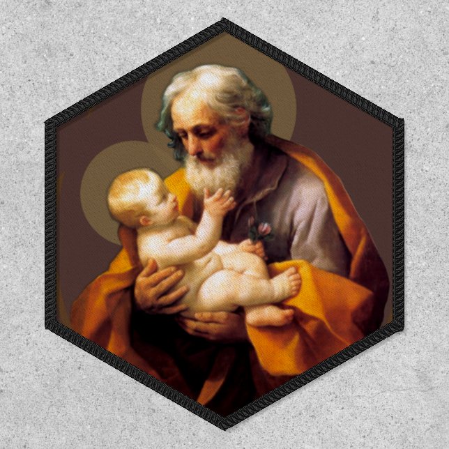 St. Joseph  Baby Jesus Catholic Religious Patch (Front)