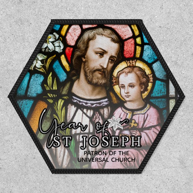 St. Joseph  Baby Jesus Catholic Religious Patch (Front)
