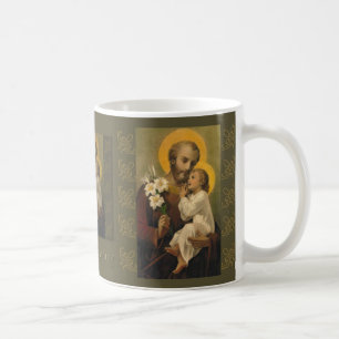 St. Joseph Baby Jesus Lily Coffee Mug
