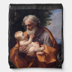 St. Joseph Baby Jesus Religious Catholic Prayer Drawstring Bag