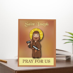 St. Joseph Catholic Feast Saints Day Pray for Us Foam Board