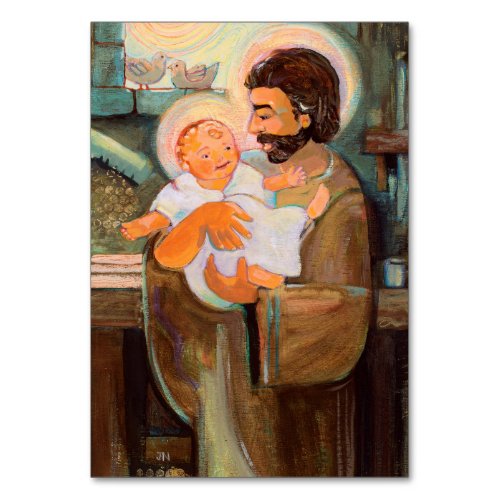 St Joseph Catholic prayer card