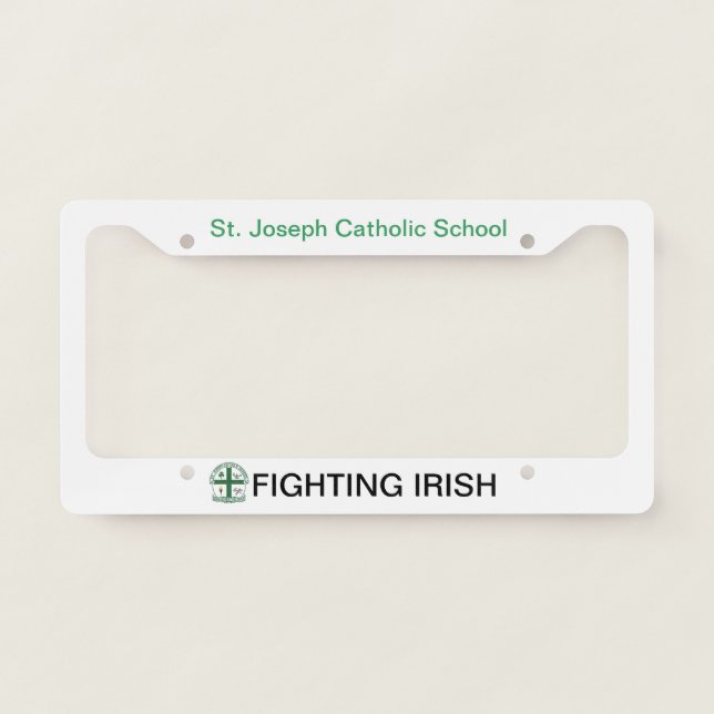 St. Joseph Catholic School License Plate Frame (Front)