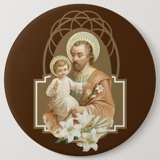 St. Joseph & Child Jesus Button (Front)