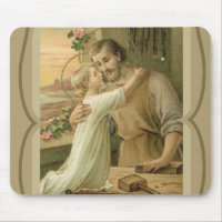 St. Joseph & Child Jesus Decorative Gold