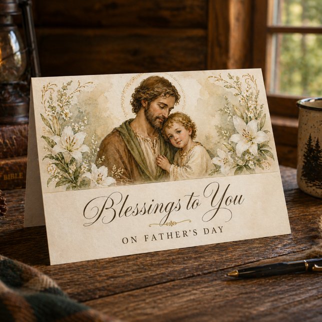 St. Joseph & Child Jesus Father’s Day Blessing Card (Creator Uploaded)