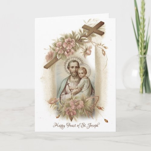 St Joseph Child Jesus Feast Day Card