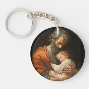 St. Joseph & Child Jesus Keychain