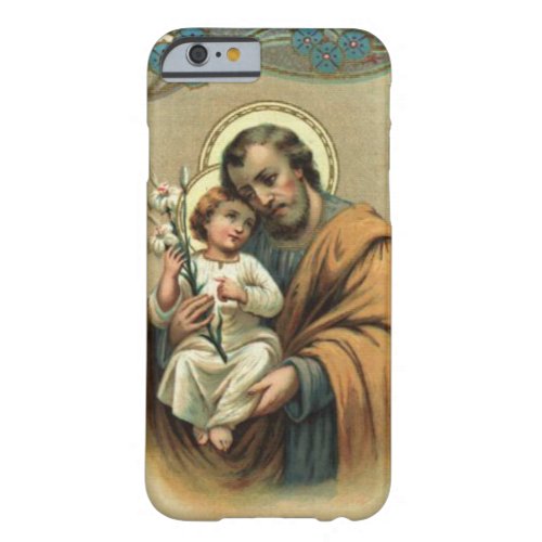 St Joseph  Child Jesus Lily Flower Barely There iPhone 6 Case