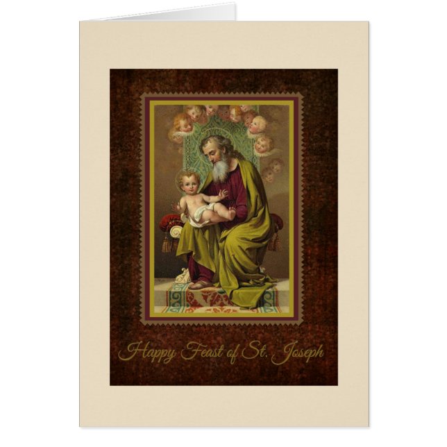 St. Joseph Child Jesus Religious Prayer Cards (Front)