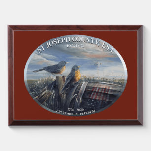 St Joseph County, MI Decor / Award Plaque