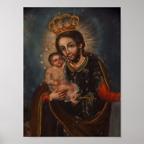 St Joseph Crowned with Infant Jesus Poster