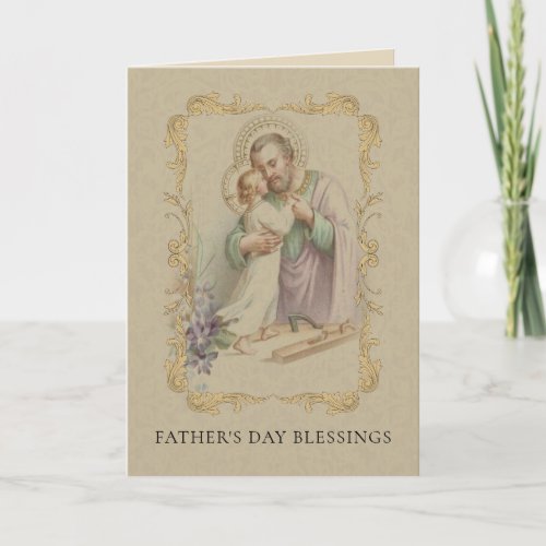 St Joseph Father Jesus Traditional Saint Card